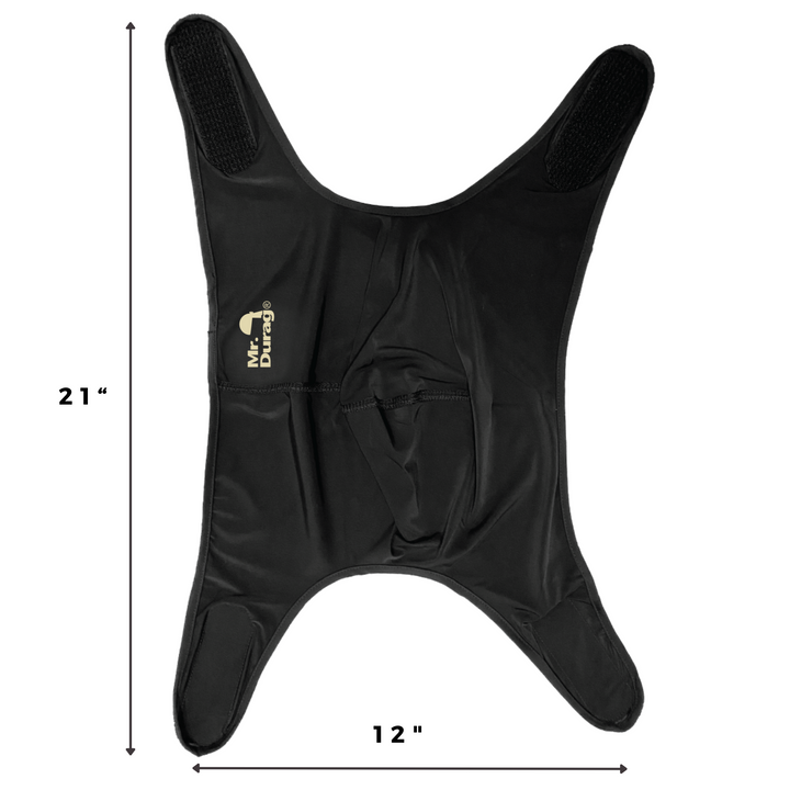 Mr. Durag Spandex Velcro Compress Wave Cap, 1 Count, Black