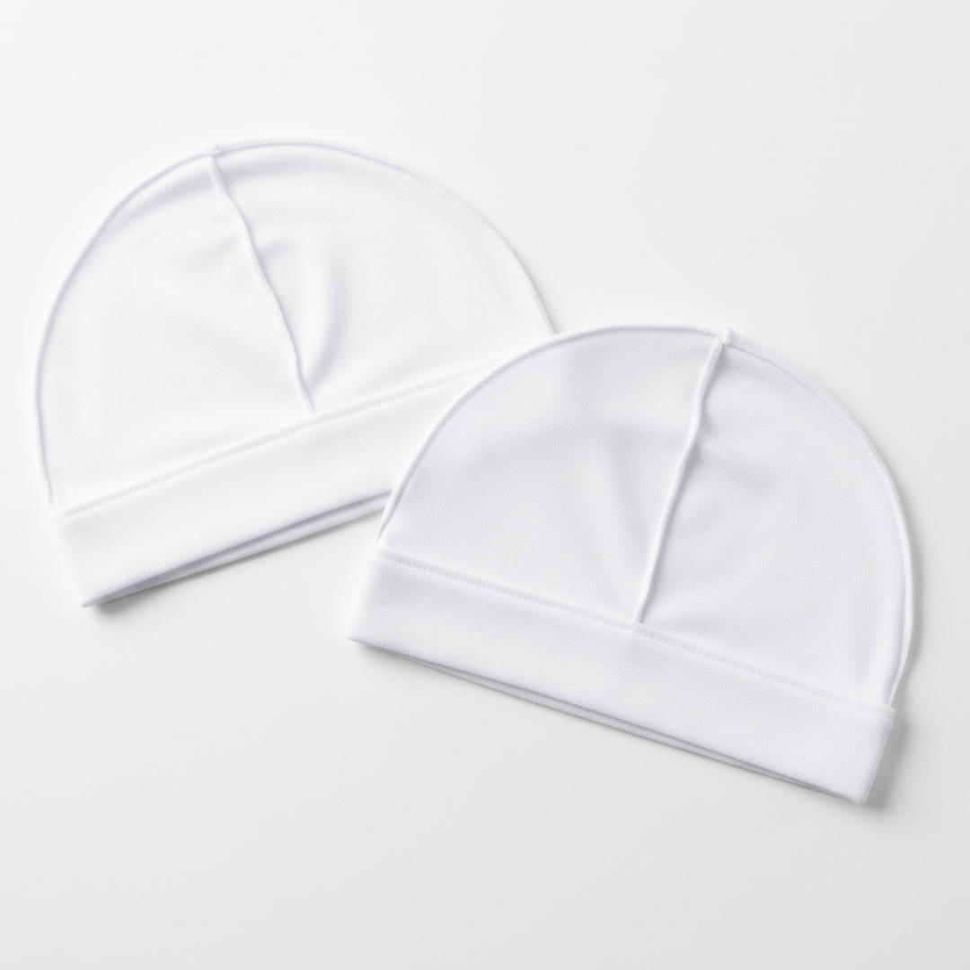 Mr. Durag Stocking Wave Cap, 2 Count, White