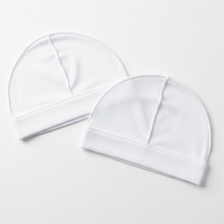 Mr. Durag Stocking Wave Cap, 2 Count, White