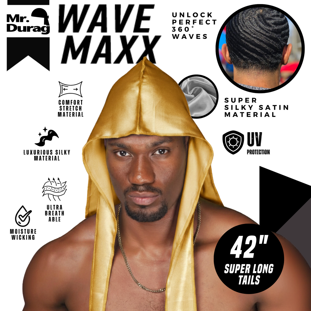 Mr. Durag Wave Maxx Silky Satin Durag, 1 Count, Assorted Vibrant