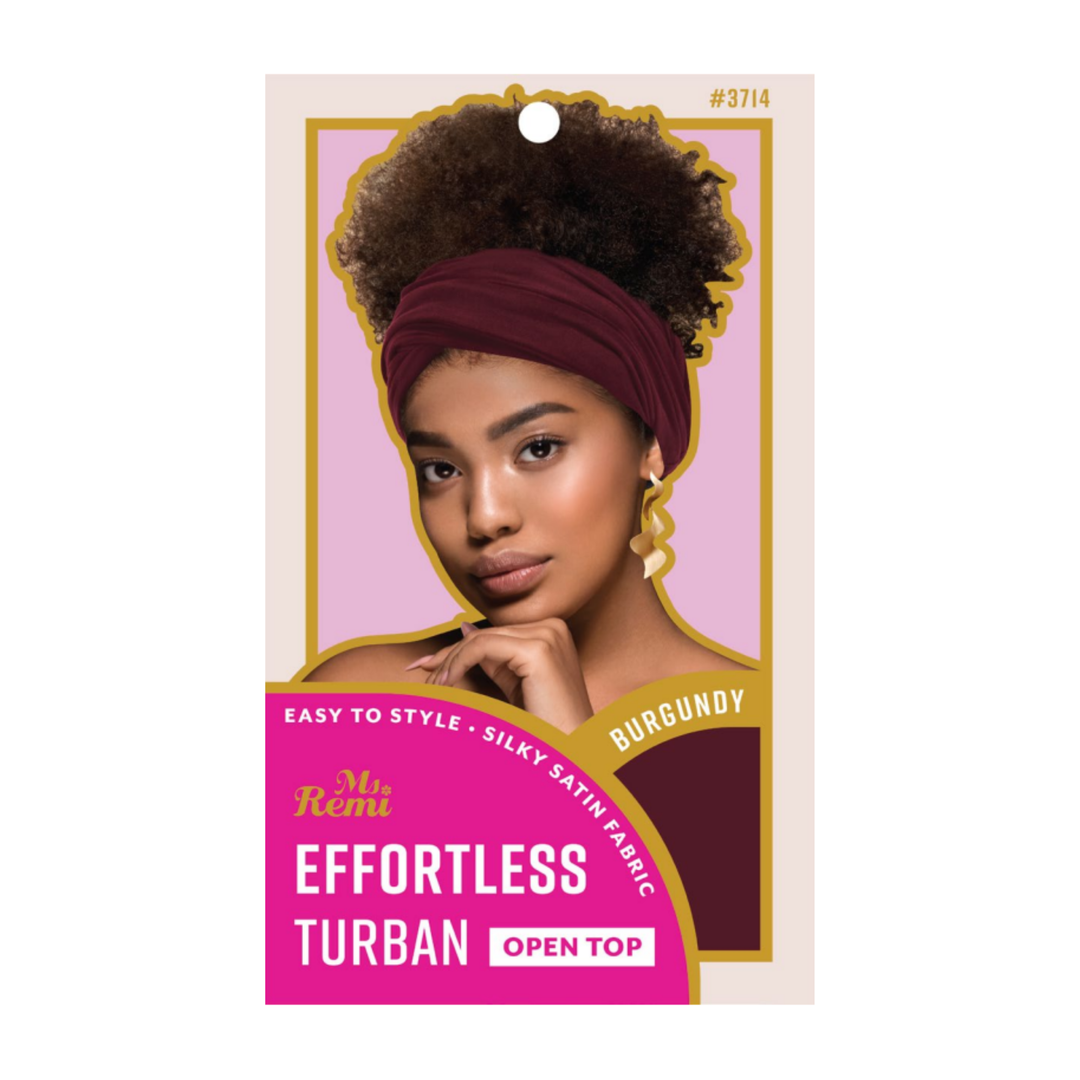 Ms. Remi Effortless Turban Scarf Open Top, 1 Count, Burgundy & Olive