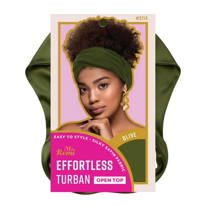 Ms. Remi Effortless Turban Scarf Open Top, 1 Count, Burgundy & Olive