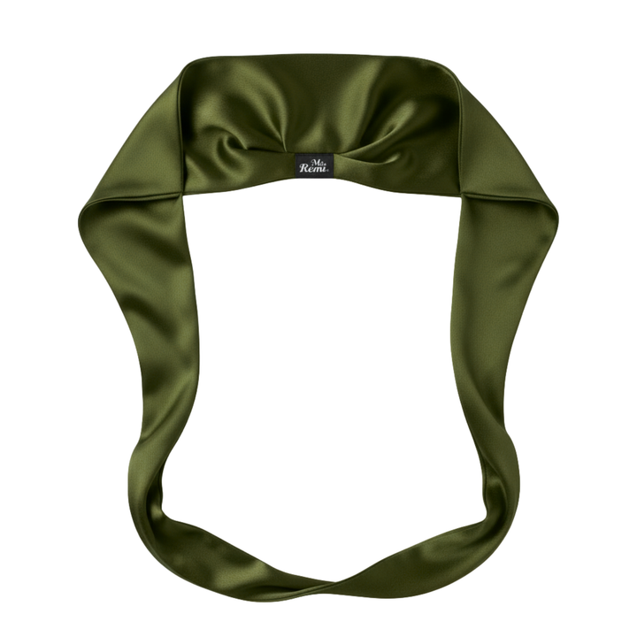 Ms. Remi Effortless Turban Scarf Open Top, 1 Count, Burgundy & Olive