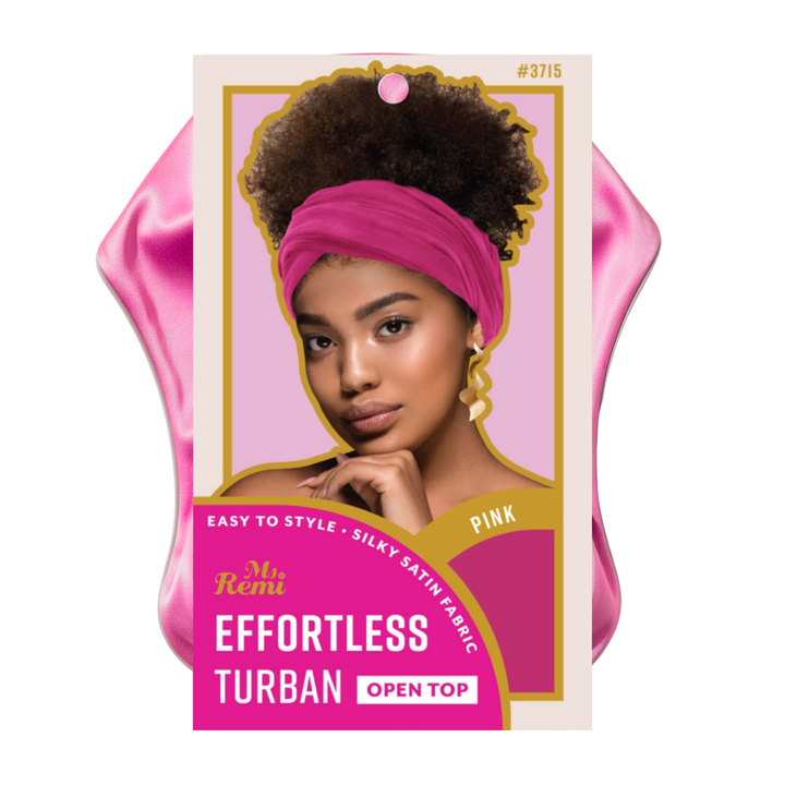 Ms. Remi Effortless Turban Scarf Open Top, 1 Count, Rose & Pink
