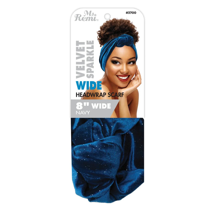 Ms. Remi Velvet Sparkle Pre-Tied Headwrap Scarf, 1 Count, Assorted Colors