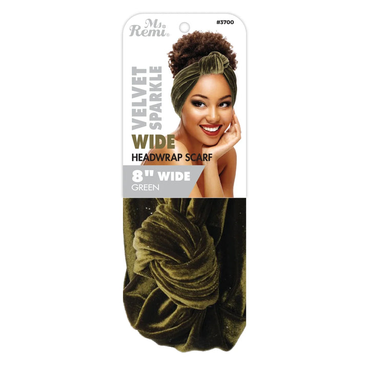 Ms. Remi Velvet Sparkle Pre-Tied Headwrap Scarf, 1 Count, Assorted Colors
