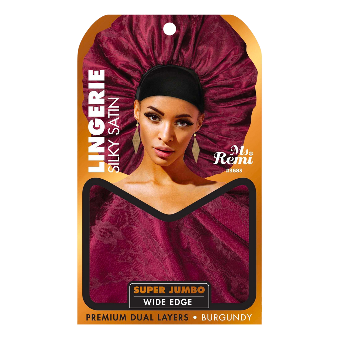 Ms. Remi Lingerie Silky Satin Bonnet Super Jumbo, 1 Count, Assorted Colors