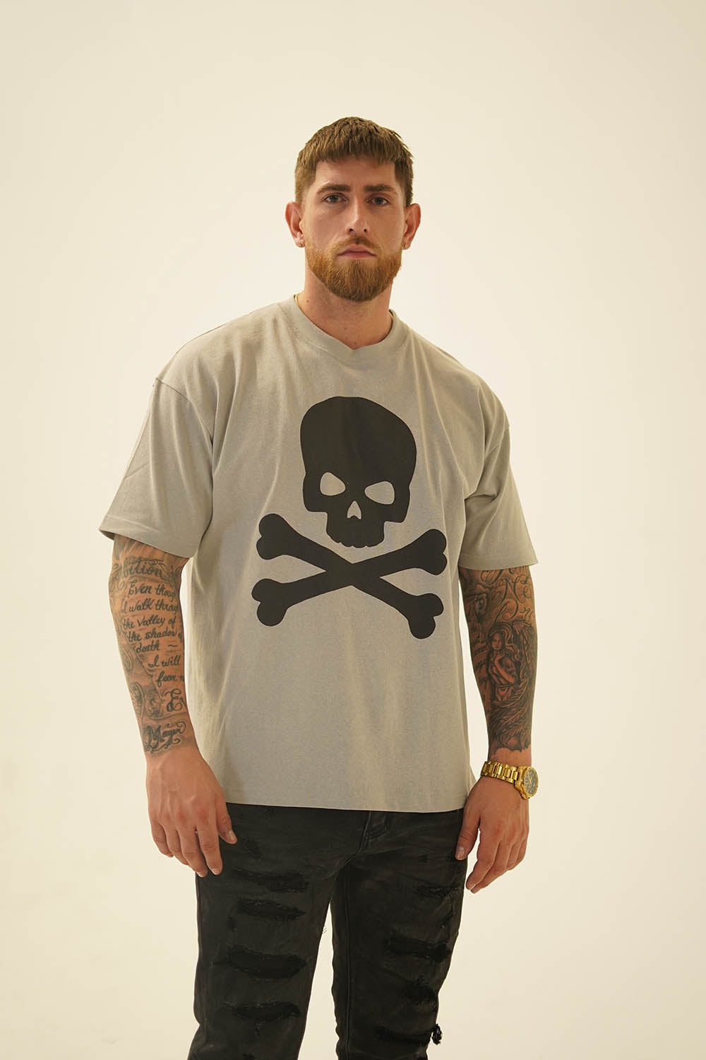 Skull Classic Tee - Grey