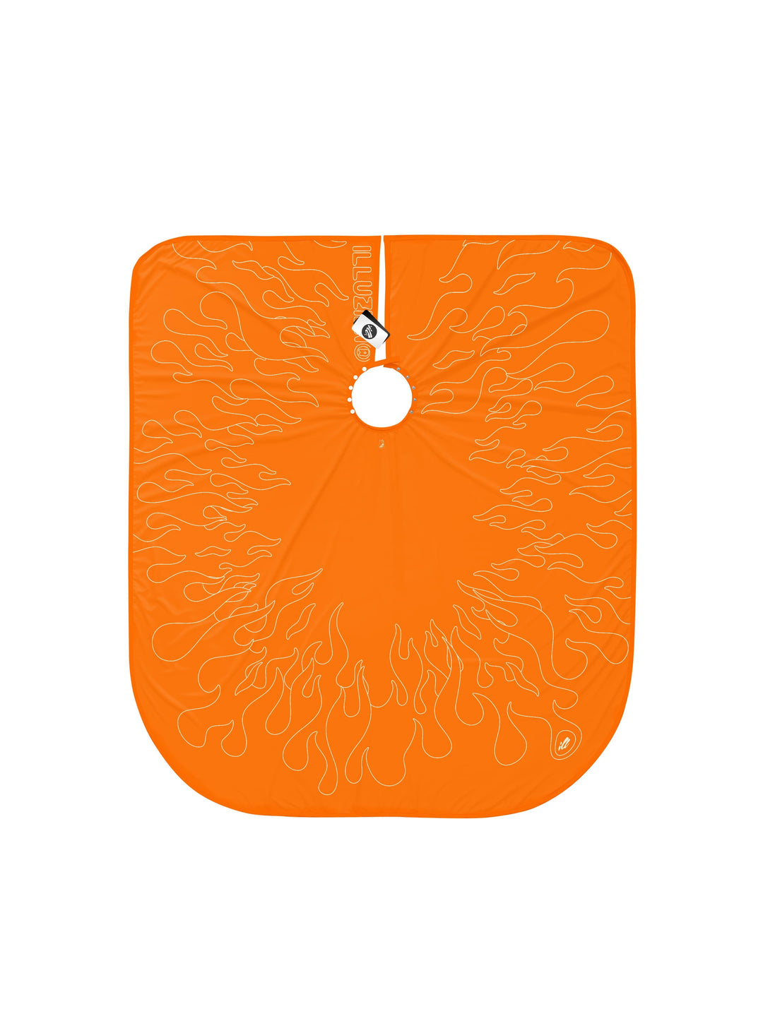 Orange/Sail Outline Flames PRO Cape
