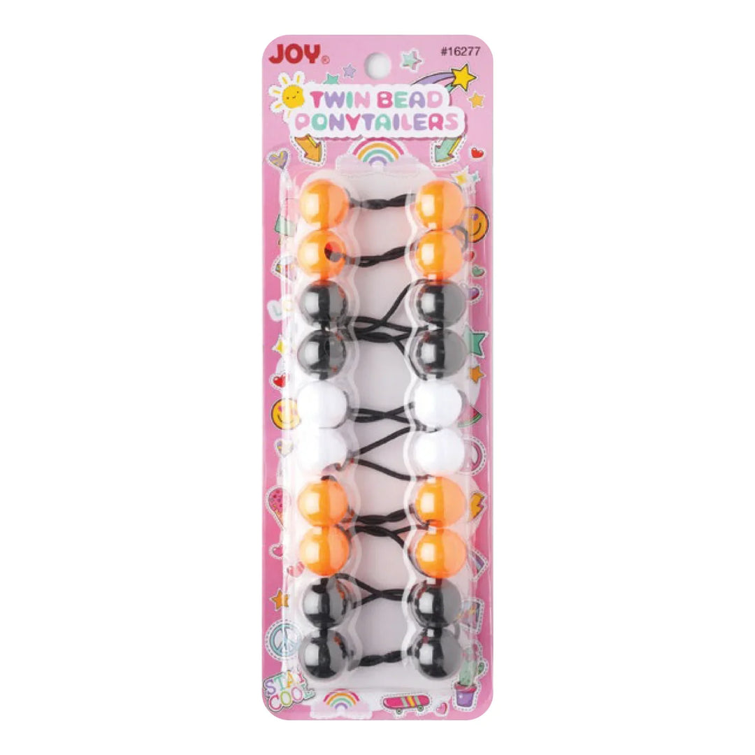 Joy Twin Beads Ponytailers 10Ct Asst Color
