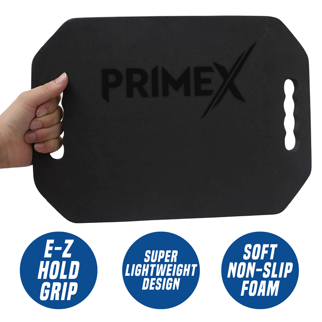 PrimeX Foam Barber Mirror Rectangle X-Large 10.75 Inch, 1 Count, Black