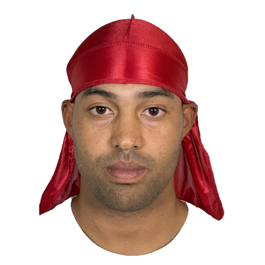 Premium Red Silky Durag