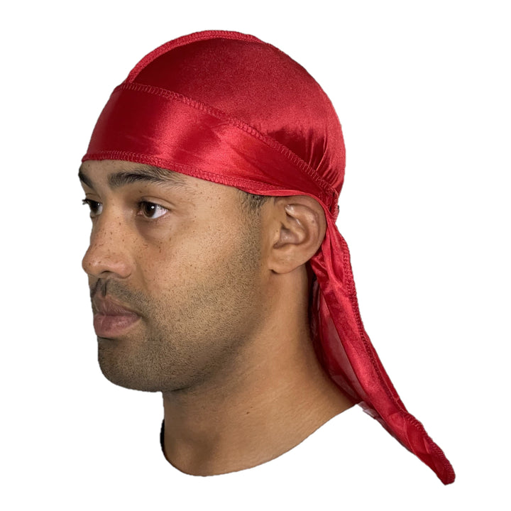 Premium Red Silky Durag