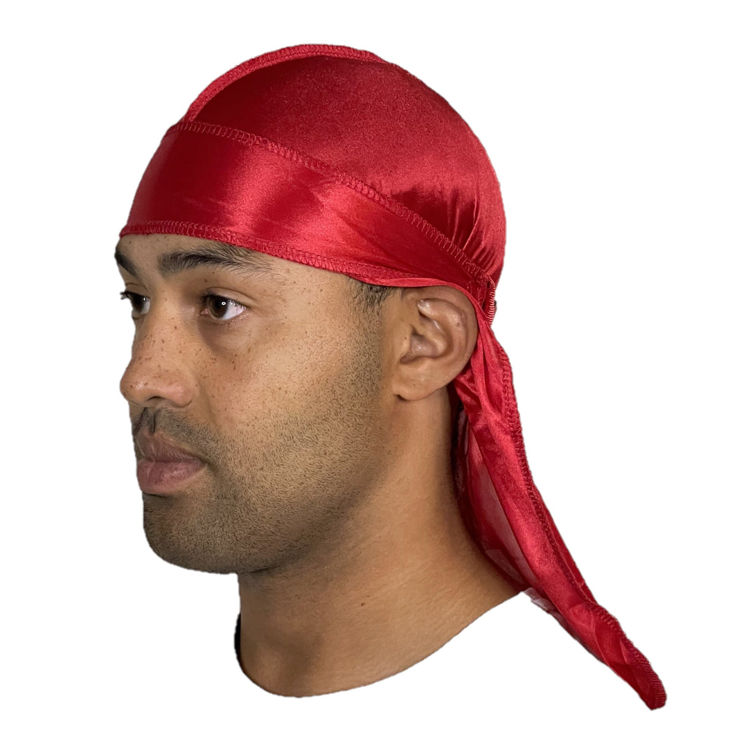 Premium Red Silky Durag