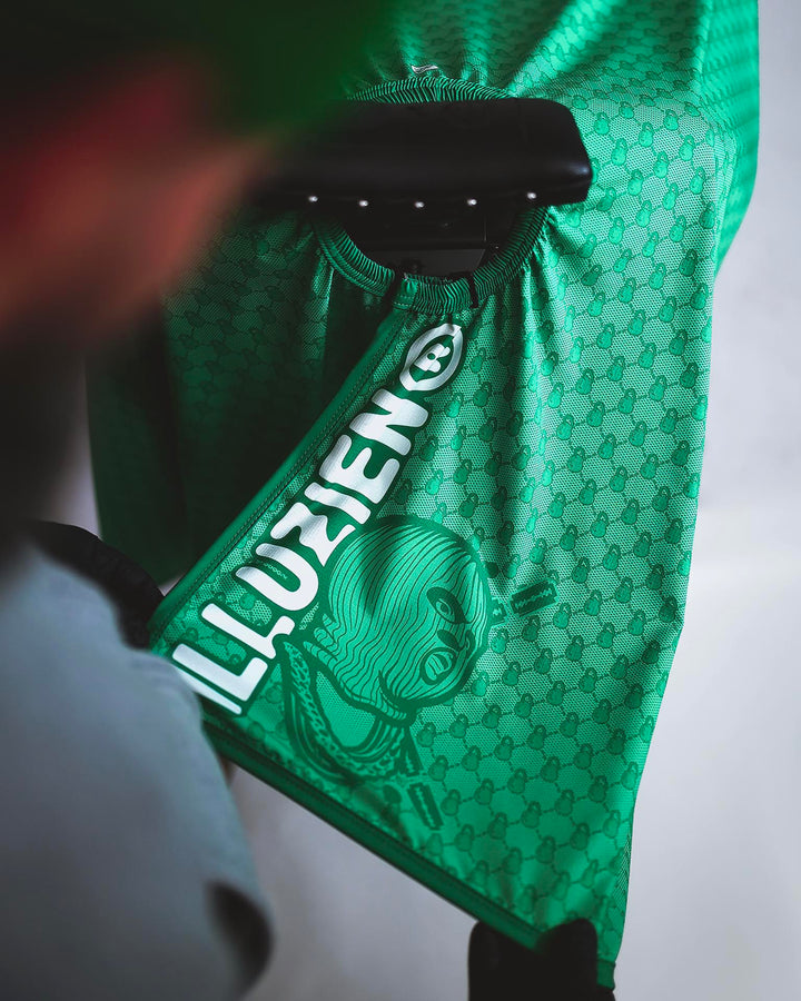 Green Ski Mask PRO Cape