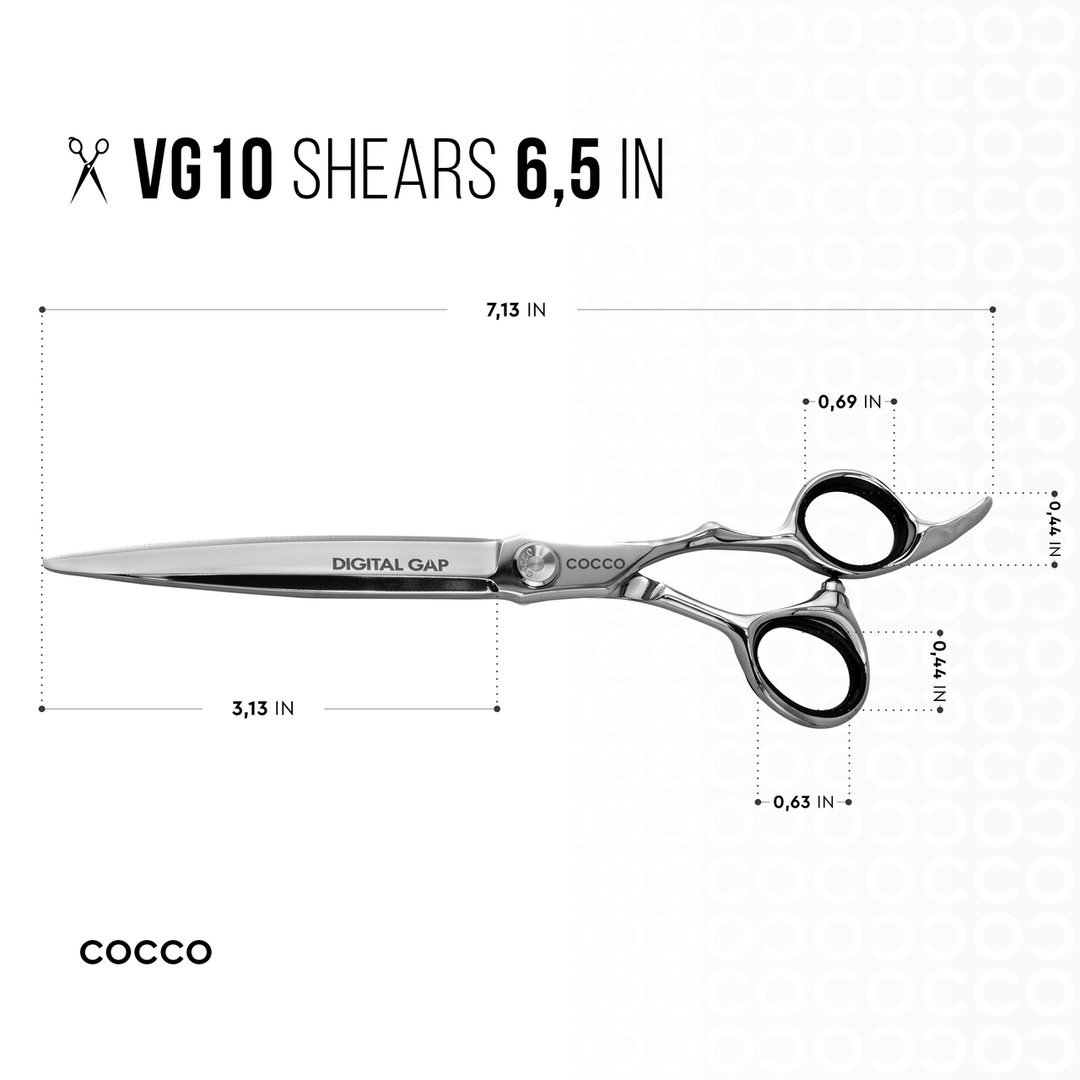 VG10 Blunt and Including 6" 29 Tooth Thinning Shear Set - Select Size