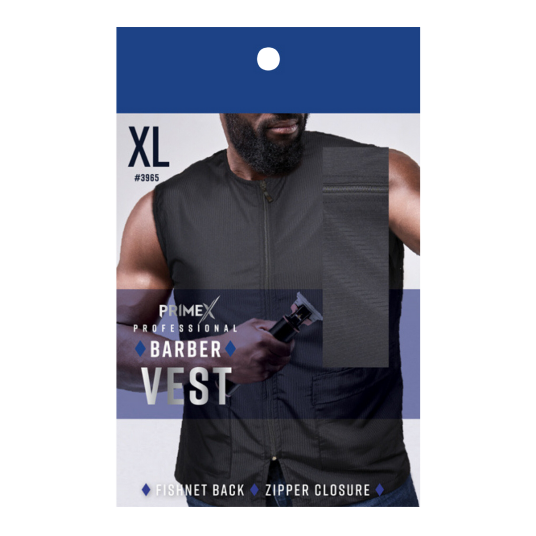 PrimeX Barber Vest XL, Black