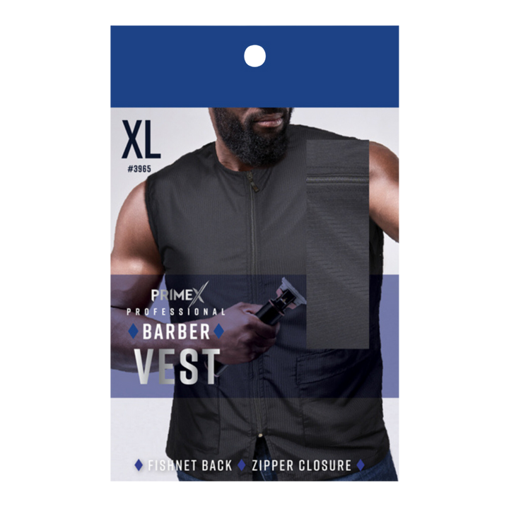PrimeX Barber Vest XL, Black
