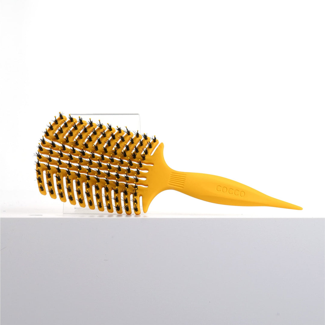 COCCO® Aura Vent Boar Brush (Yellow)