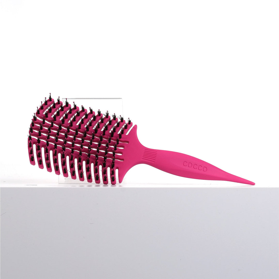 COCCO® Aura Vent Boar Brush (Pink)