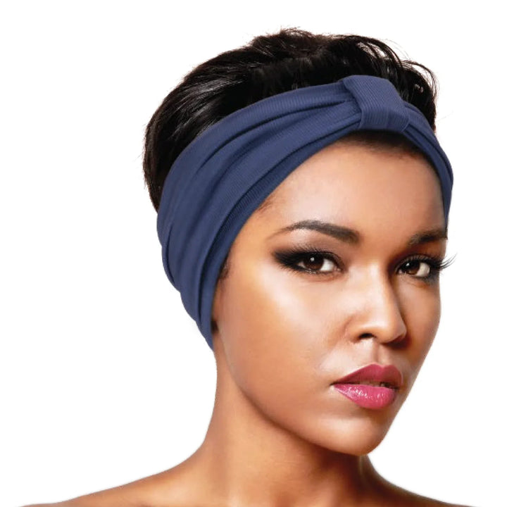 Ms. Remi Wide Silky Headwrap Scarf Ribbed, 1 Count, Assorted Colors