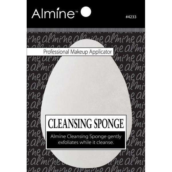 Almine Facial Buff Cleansing Sponge, 1 Count, White