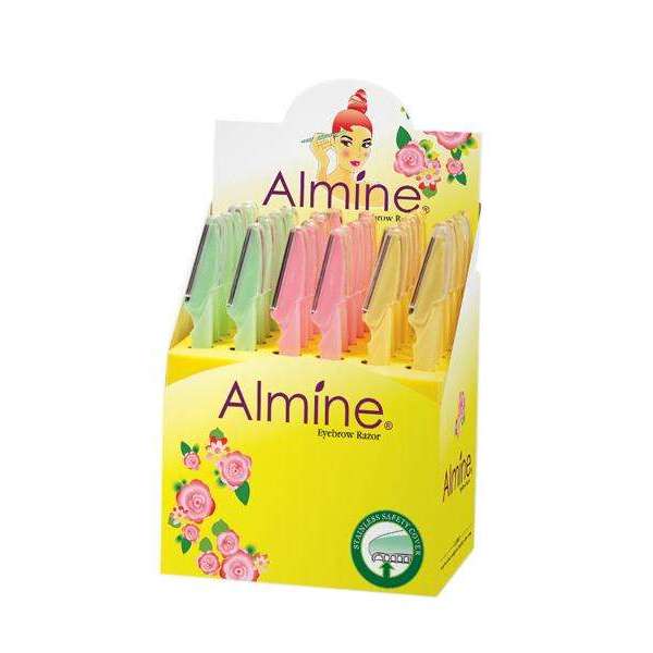 Almine Eyebrow Shaper Display, 36 Count, Assorted Color