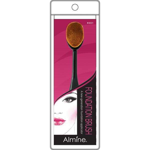 Almine Cosmetic Oval Foundation & Powder Brush