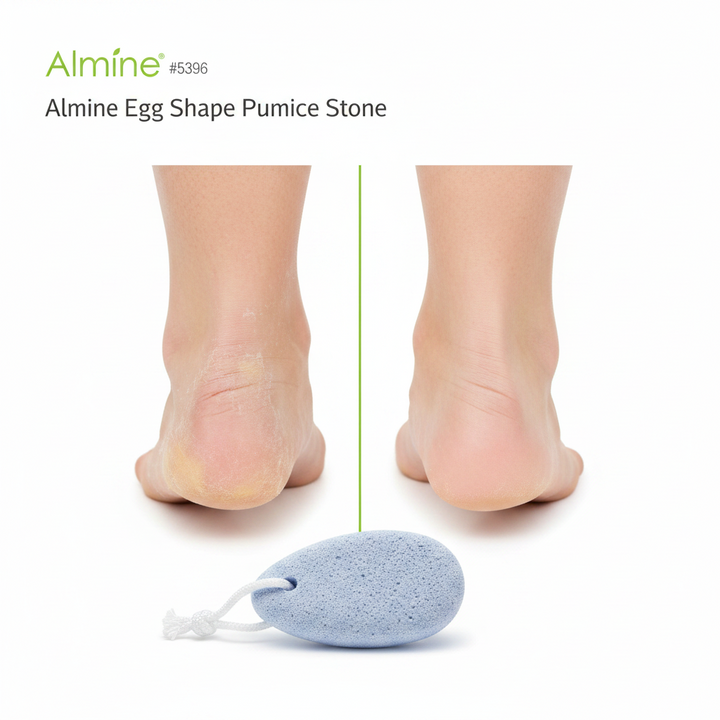 Almine Pumice Stone Egg Shape White