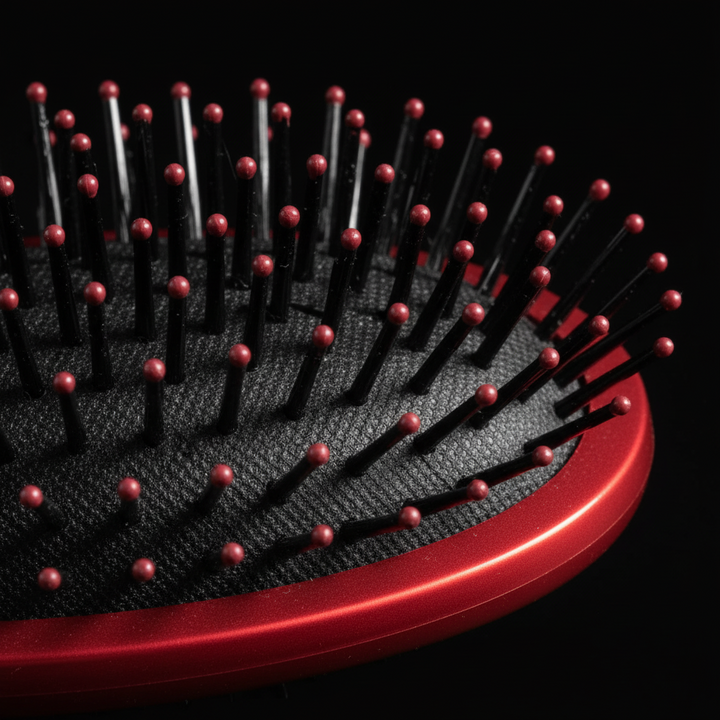 Annie Salon Round Paddle Brush, 1 Count, Red