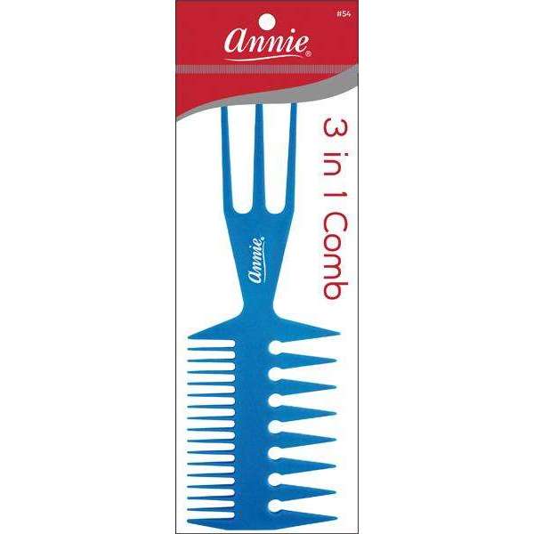 Annie 3-in-1 Comb Large, 1 Count, Assorted Color