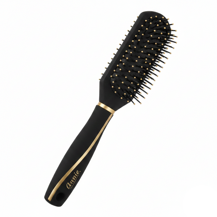 Annie 7 Row Paddle Cushion Brush, 1 Count, Black