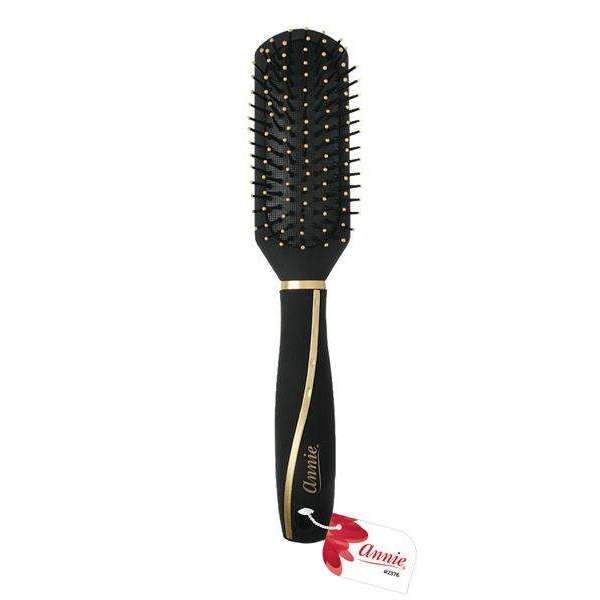 Annie 7 Row Paddle Cushion Brush, 1 Count, Black