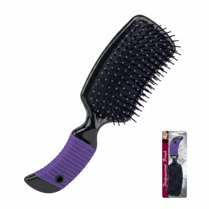 Annie Banana Brush Large, 1 Count, Purple