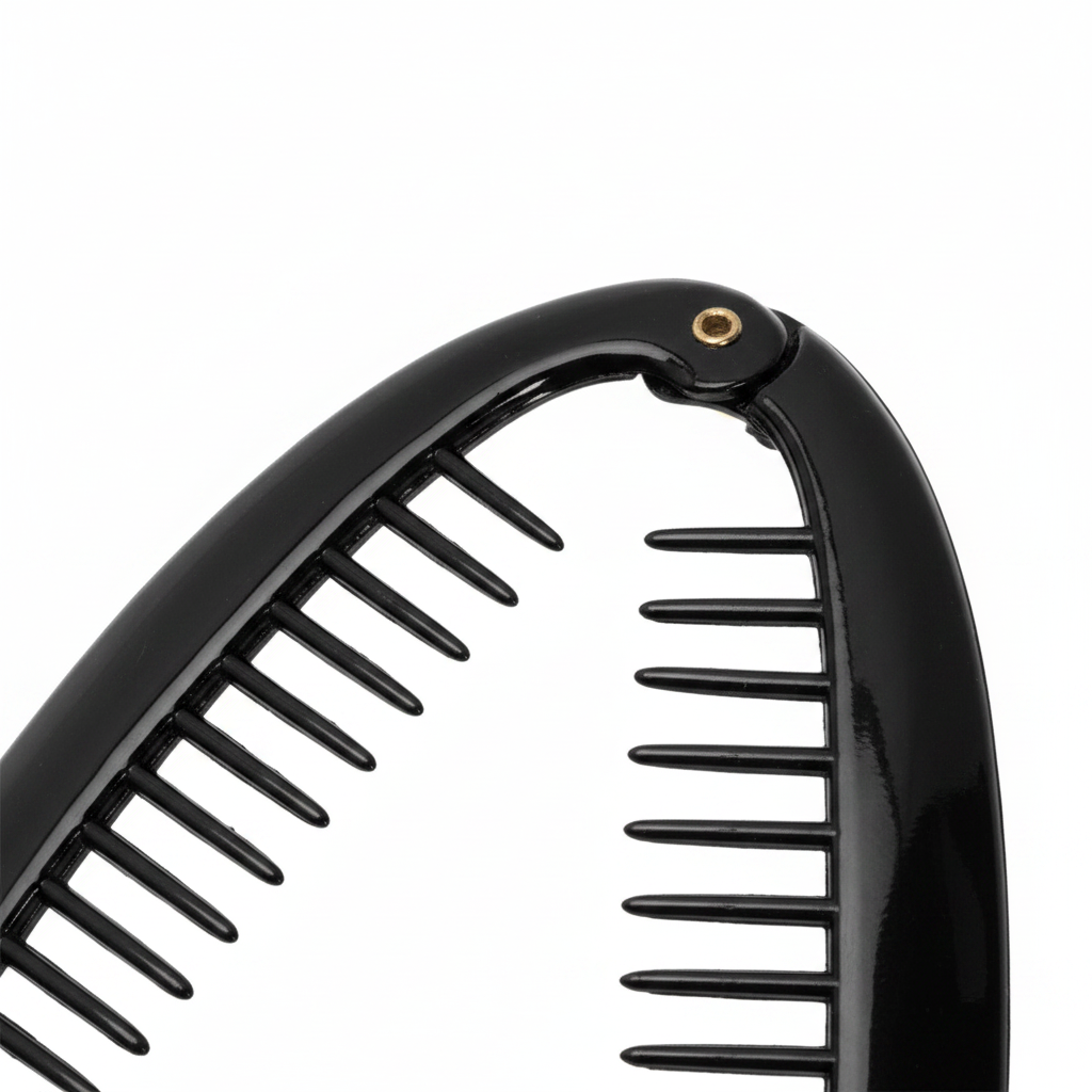 Annie Banana Hair Clip Small Oval 8.6cm, 1 Count, Black