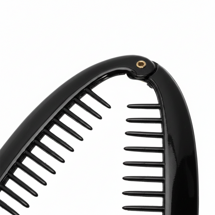Annie Banana Hair Clip Small Oval 8.6cm, 1 Count, Black