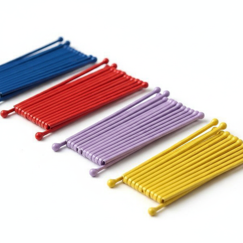 Annie Bob Pins Crimped 2 Inch, 60 Count, Assorted Color