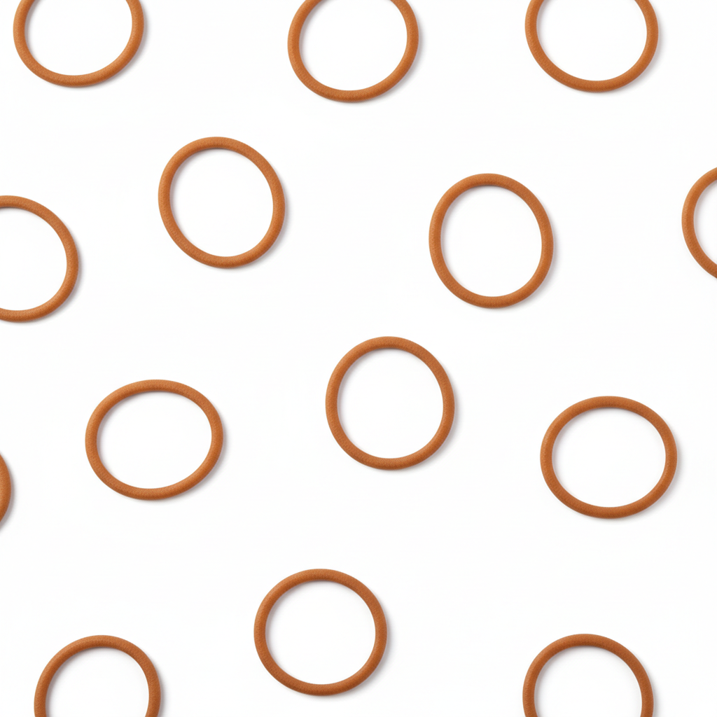 Annie Hair Rubber Bands Assorted Sizes, 300 Count, Brown