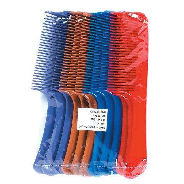 Annie Bush Comb 9 Inch, 12 Count, Assorted Color