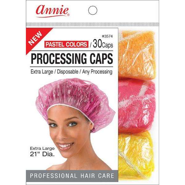 Annie Processing Cap X-Large, 30 Count, Assorted Colors 2