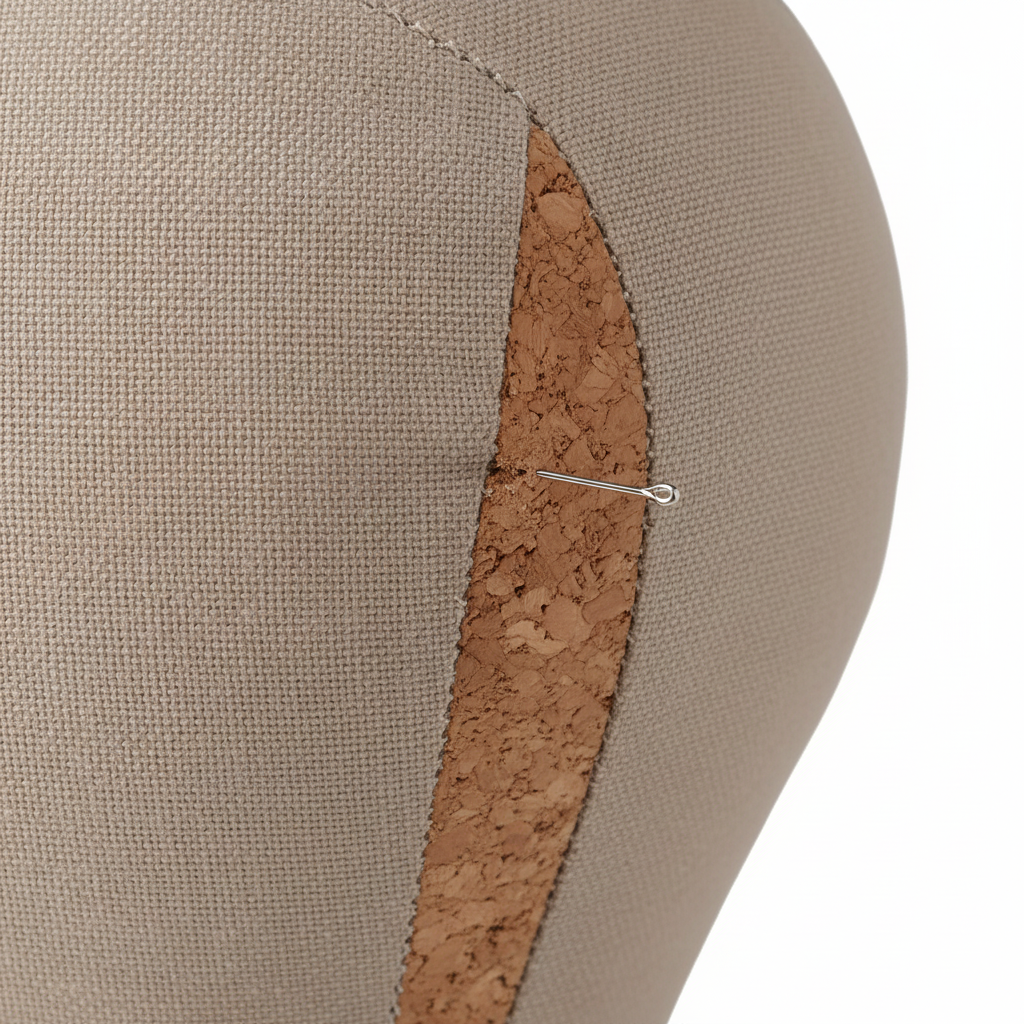 Annie Cork Canvas Block Wig Mannequin Head 22 Inch Regular, 1 Count, Beige