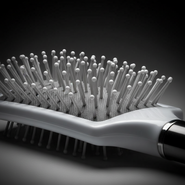 Annie Curved Cushion Brush, 1 Count, Silver