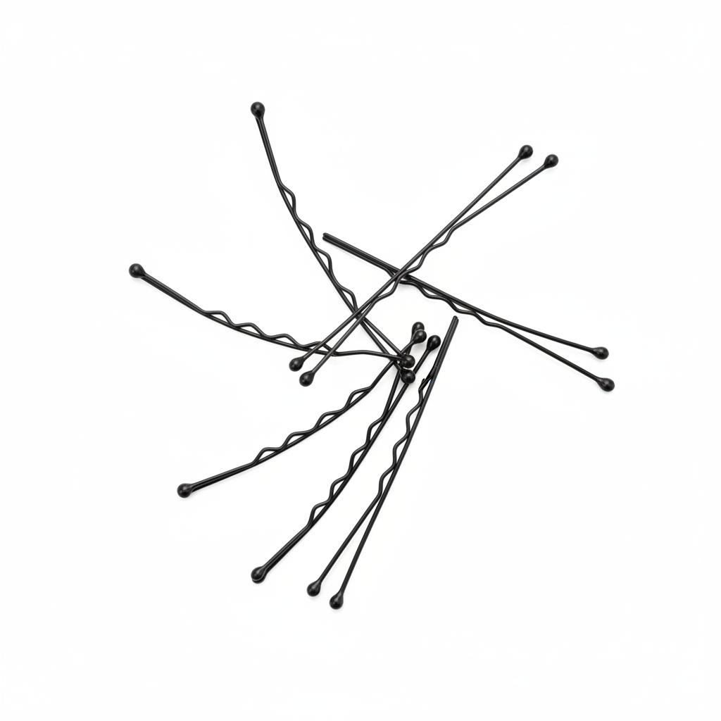 Annie Curved Jumbo Pins 2 3/4 Inch, 80 Count, Black