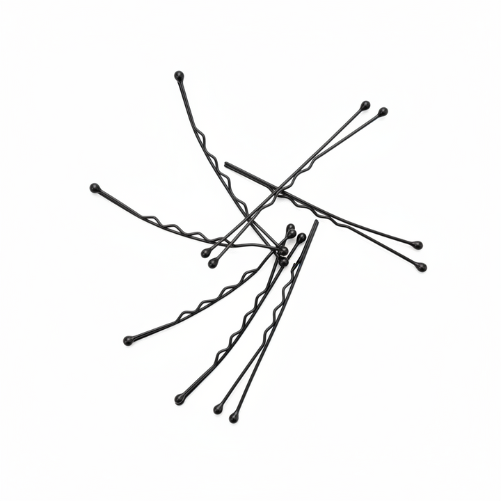 Annie Curved Jumbo Pins 2 3/4 Inch, 80 Count, Black