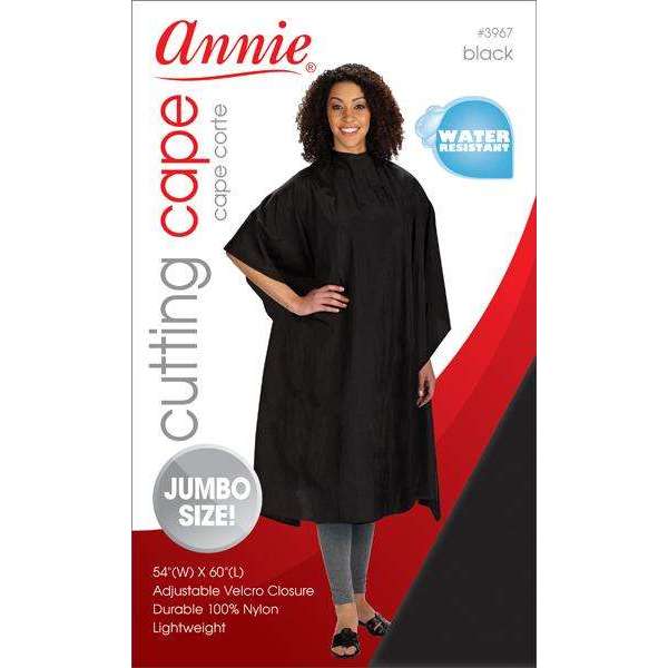 Annie Cutting Cape Jumbo Size, 1 Count, Black