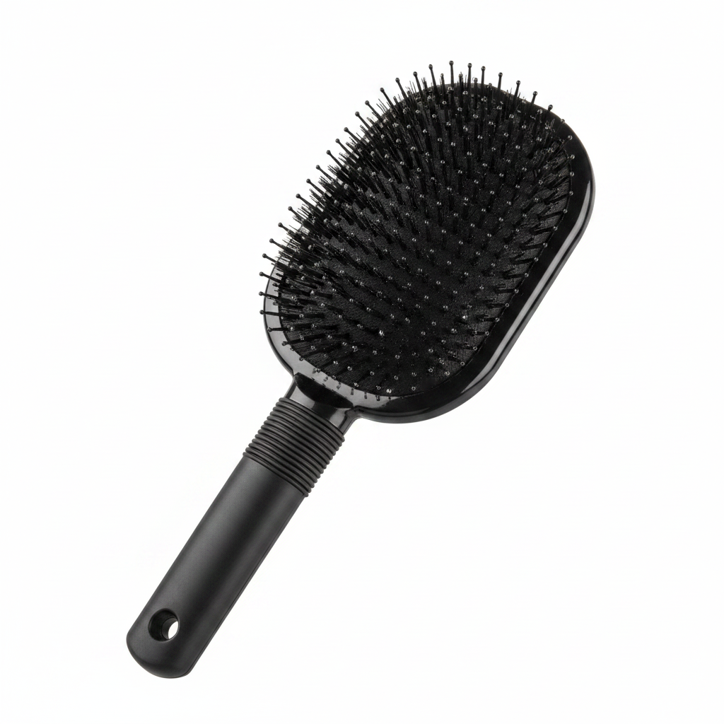 Annie Deluxe Paddle Cushion Brush, Black