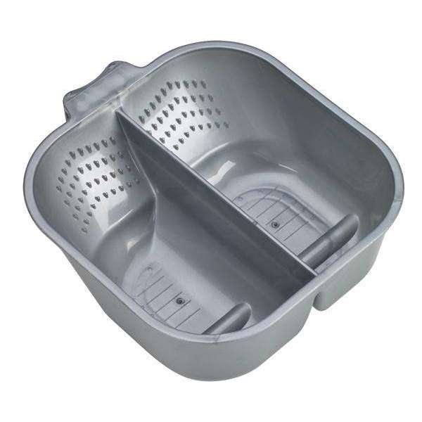 Annie Divided Hair Dye & Tint Bowl with Rubber 700ml, 1 Count, Grey