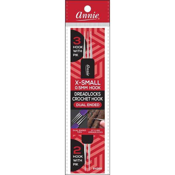 Annie Dual Dreadlocks Crochet Needle, 1 Count, Assorted Colors