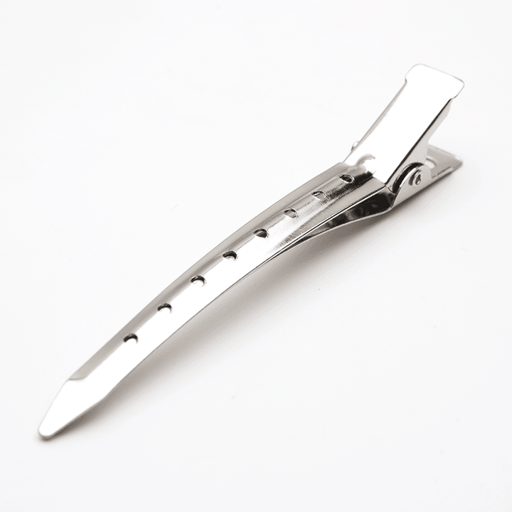 Annie Duck Bill Metal Hair Clips 12cm, 12 Count, Silver
