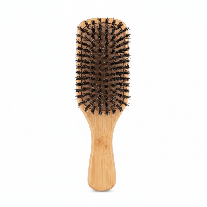 Annie Easy Style Hard Club Brush Boar & Nylon Bristle, 1 Count, Light Brown